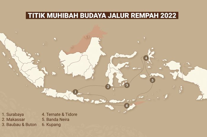 Muhibah Budaya Jalur Rempah Menyusuri 6 Titik Pelayaran Bersama KRI