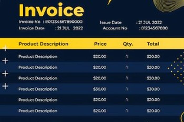 Contoh Invoice Tagihan Beserta Penjelasan Dan Strukturnya Sonora Id