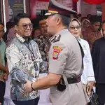 BRI BO Parigi Hadiri Sertijab Kapolres Parigi Moutong