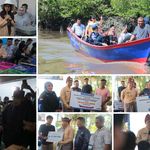 Pemkab Bangka Tengah Serahkan Bantuan Kapal dan Alat Tangkap Kepada Nelayan Kurau Demi Tingkatkan Produksi Perikanan