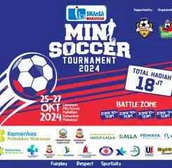 Legenda PSM Makassar Ramaikan Turnamen Mini Soccer IKA Smansa