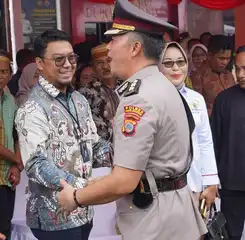 BRI BO Parigi Hadiri Sertijab Kapolres Parigi Moutong