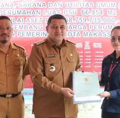 Wali Kota Makassar Terima PSU Senilai Rp168,7 Miliar dari Tujuh Pengembang