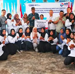 BRI Cabang Toli-Toli Beri Bantuan Alsintan ke Penerima Manfaat KWT Mawar Silondou