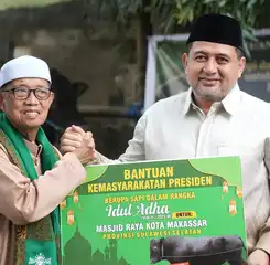 Kurban Presiden di Makassar, Munafri: Terima Kasih Pak Prabowo