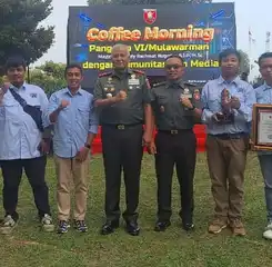 PWI Balikpapan Terima Penghargaan Dari Kodam VI Mulawarman