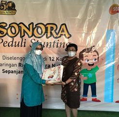 Serentak 12 Kota, Sonora Network Gelar CSR Peduli Stunting di Surabaya