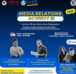 Aktivitas PR dan Media dalam Jalankan Kegiatan Media Relations di Era Baru