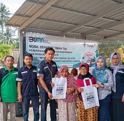 Sambut Bulan Ramadan, Mobil Sehat PT Timah Berikan Layanan Kesehatan Bagi Masyarakat Desa Sawang Selatan