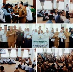 Berikan Beasiswa Prestasi Rp340,5 Juta, Baznas Bangka Tengah Bantu 417 Siswa SD dan SMP