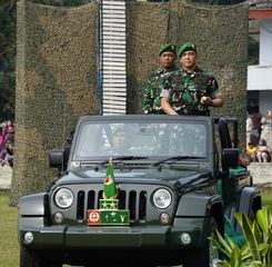 Danrem 083/Bdj Hadiri Penutupan Pendidikan Dasar Militer dan Pelatihan Manajerial Komponen Cadangan SPPI Batch-3 2025