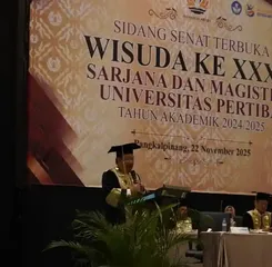 Wali Kota Pangkalpinang Sampaikan Orasi Ilmiah Smart City pada Wisuda XXXV Universitas Pertiba