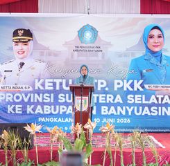 Feby Herman Deru Resmikan Sekretariat TP PKK Banyuasin, Dorong Penguatan Program Pemberdayaan Masyarakat