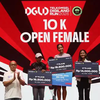 BRI Life Dukung Gaya Hidup Sehat Lewat Telkomsel Digiland Run 2026