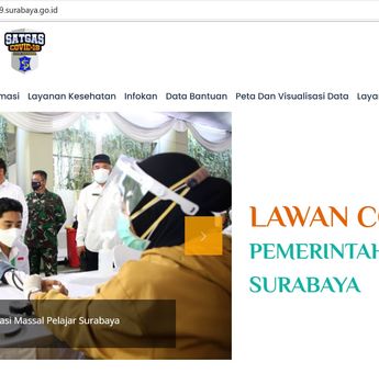 Lewat Website LawanCovid-19, Pemkot Surabaya Dukung Warga Pantau Jadwal Vaksin