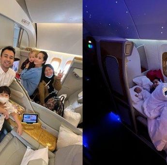Raffi Ahmad Boyong Keluarganya Naik Pesawat Sultan Mirip Hotel ke Italia, Rayyanza Bebas Leyeh-leyeh!