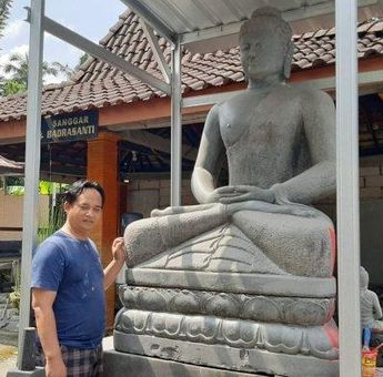 Cerita Sriyanto, Pematung Budha Asal Boyolali yang Sukses Bawa Karyanya ke Amerika