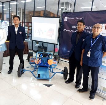 Mahasiswa President University Kenalkan Mobil Listrik GO (Electric GoKart)