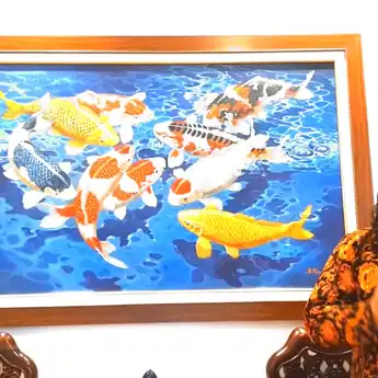 Menurut Feng Shui, Pajang Lukisan Ikan Koi Akan Menambah Keberuntungan