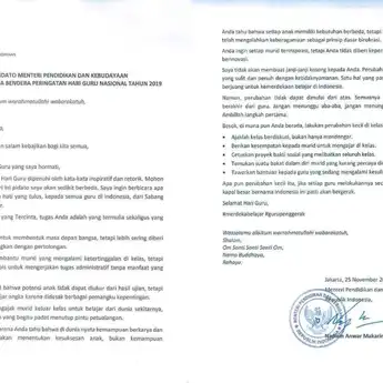 Viral Isi Pidato Nadiem Makarim Memperingati Hari Guru, Berikut Isinya