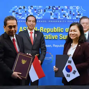 Presiden Jokowi Sambut Peningkatan Kerja Sama Ekonomi Korea-Indonesia