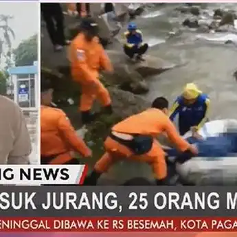 BREAKING NEWS! Bus Sriwijaya Terjun Bebas Ke Jurang, 25 Orang Tewas