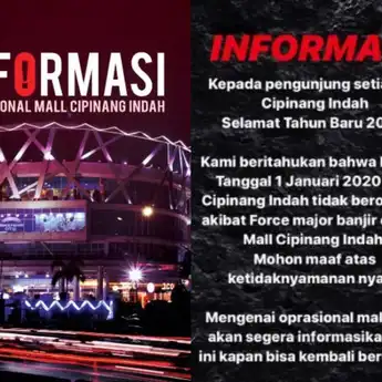 Tutup Sejak Tahun Baru, Anies Justru Katakan Tidak Ada Mal yang Kena Imbas Banjir