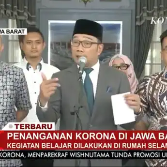 Jadi Wilayah Penyebaran Corona, Kegiatan Belajar di Jawa Barat Dialihkan di Rumah Selama 2 Pekan