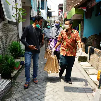 Pemkot Surabaya Beri Bantuan Makanan pada ODP dan PDP Tiga Kali Sehari