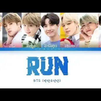 Lirik Lagu 'Run' Milik BTS dengan Terjemahan Bahasa Indonesia