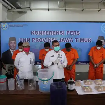 Terungkap di Saat Pandemi, BNNP Jatim Berhasil Amankan 5 Kilo Sabu