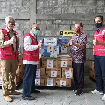 Dukung Wisma Karantina Covid-19, PMI DIY Bantu Alat Spraying dan Disinfektan