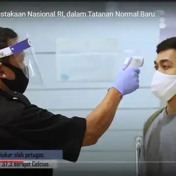 New Normal Perpusnas Terapkan SOP Protokol Kesehatan Kepada Pengunjung