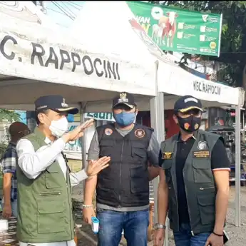 Jelang Pembatasan Akses Keluar Masuk, Pj Walikota Makassar Tinjau Posko Perbatasan