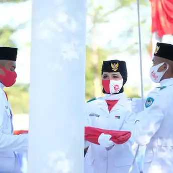 Pasukan Pengibar Bendera HUT RI Ke-75 di Gowa Hanya Diikuti 10 Orang