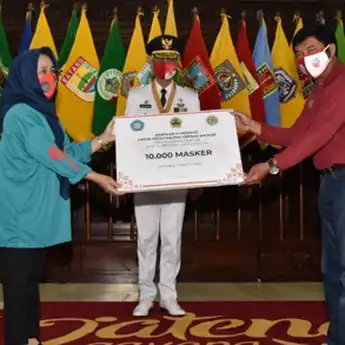 Pemprov Jateng Sukseskan 'Gebrak Masker'  dengan Beri Bantuan 10 Ribu Masker