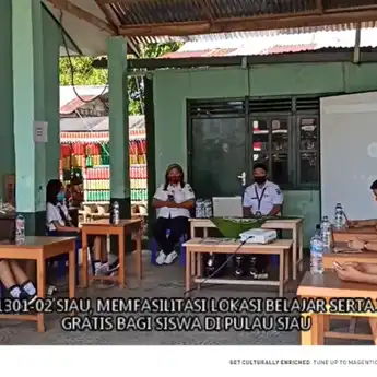 Tunjang Kelancaran Belajar Siswa Dapat Internet Gratis dari Koramil Siau