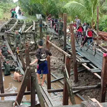 TNI Berperan Besar Dalam Peningkatan Infrastruktur Desa
