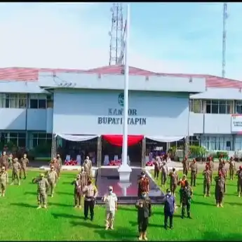 Kunjungan ke Tapin, Pjs Wali Kota Banjarbaru Pimpin Apel Kesiapsiagaan Covid-19