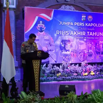 Rilis Akhir tahun 2020, Kinerja Polda Bali Dalam Setahun     