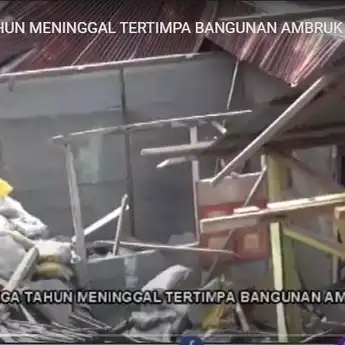 Bangunan Tanggul Longsor, Seorang Balita Dilaporkan Tewas Tertimbun Reruntuhan