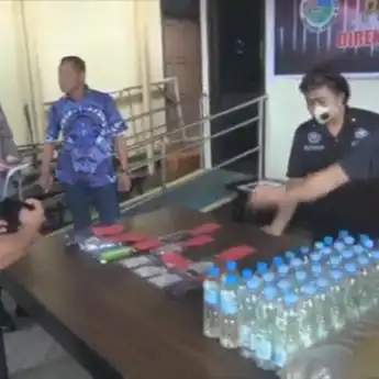 Ditresnarkoba Polda Sulut Gagalkan Penyulundupan Ribuan Liter Minuman Beralkohol Jenis Cap Tikus