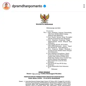 Aturan PPKM Terbaru di Makassar, Berlaku Sampai 25 Juli 2021