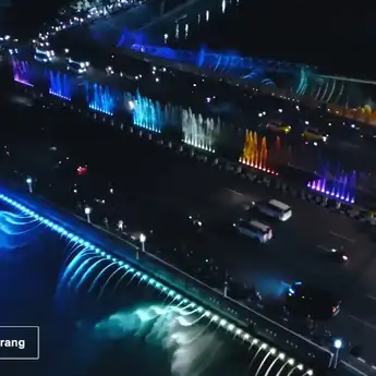 Semarang Bridge Fountain Kembali Aktif, Jangan Lewatkan Keseruannya!