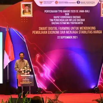 Rapat Koordinasi Daerah TPID DIY Smart Digital Farming untuk Mendukung Pemulihan Ekonomi dan Menjaga Stabilitas Harga