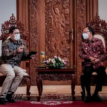 Menparekraf Bahas Langkah Percepatan Pemulihan Parekraf dengan Gubernur dan Wakil Gubernur Bali 