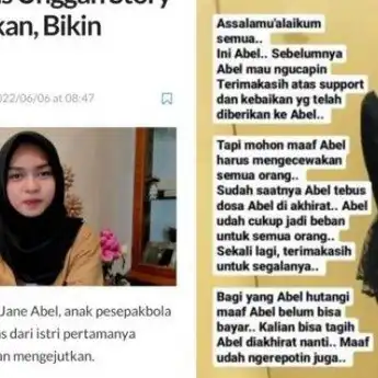 Jane Abel, Anak Sulung Bambang Pamungkas Unggah Pesan Mengkhawatirkan Seperti Pesan Terakhir, Benarkah Karena Tak Diakui Anak dan Tak Dinafkahi?