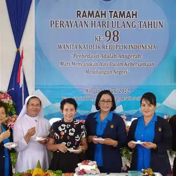 HUT ke-98 WKRI Tingkat Cabang Salib Suci Ngabang, Jadikan Perbedaan Kunci Membangun Negeri