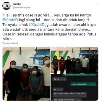Akhir Kasus Body Shaming oleh Driver Online, Keluarga Korban: Tanpa Putus Mitra