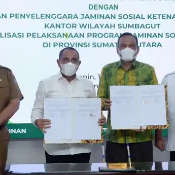 Pemprov Sumut Jalin Kerjasama Bersama BPJamsostek Sumut